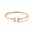 T Wire Pavé Bracelet