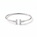 T Wire Pavé Bracelet