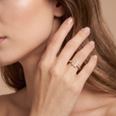 T Wire Pavé Ring
