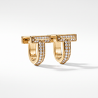 T1 Paved Hoop Earrings