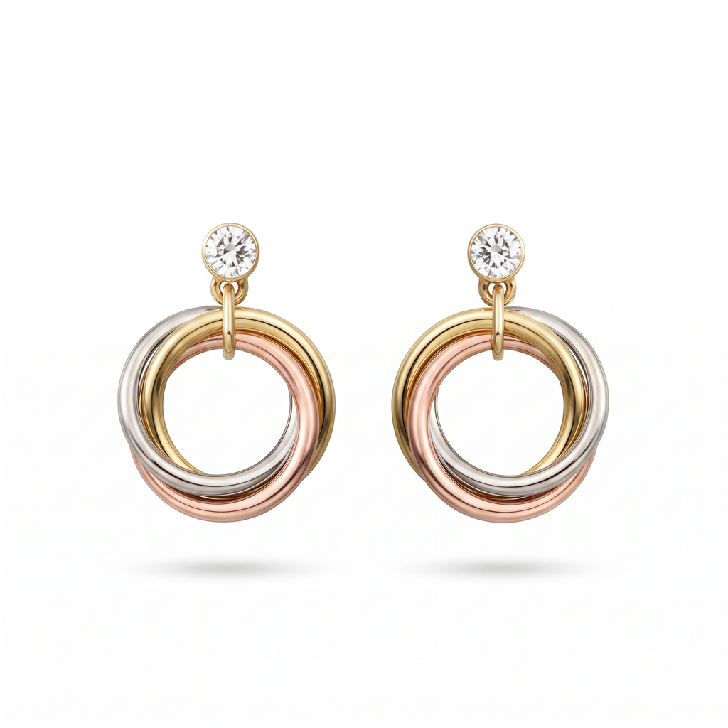 Trinity 1 Diamond Earrings