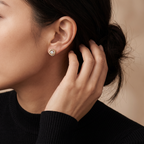 Trinity 1 Diamond Stud Earrings