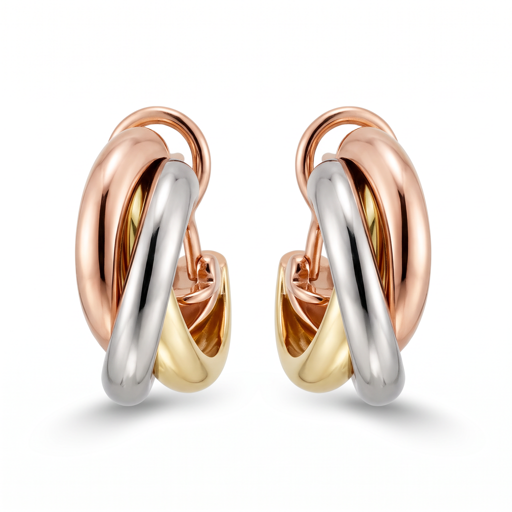 Trinity Hoop Earrings