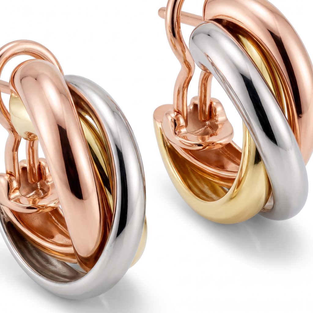Trinity Hoop Earrings