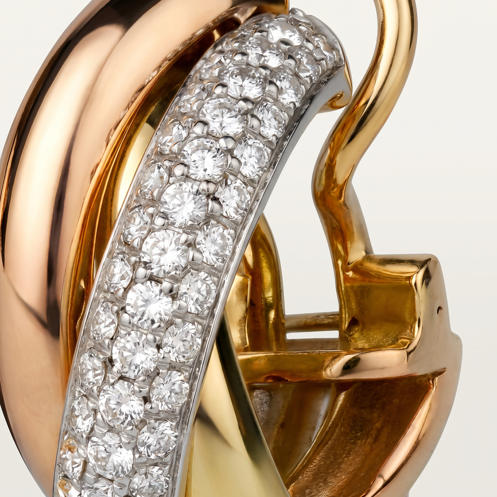 Trinity Pavé Diamonds Earrings