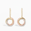 Trinity Pavé Drop Earrings
