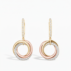 Trinity Pavé Drop Earrings