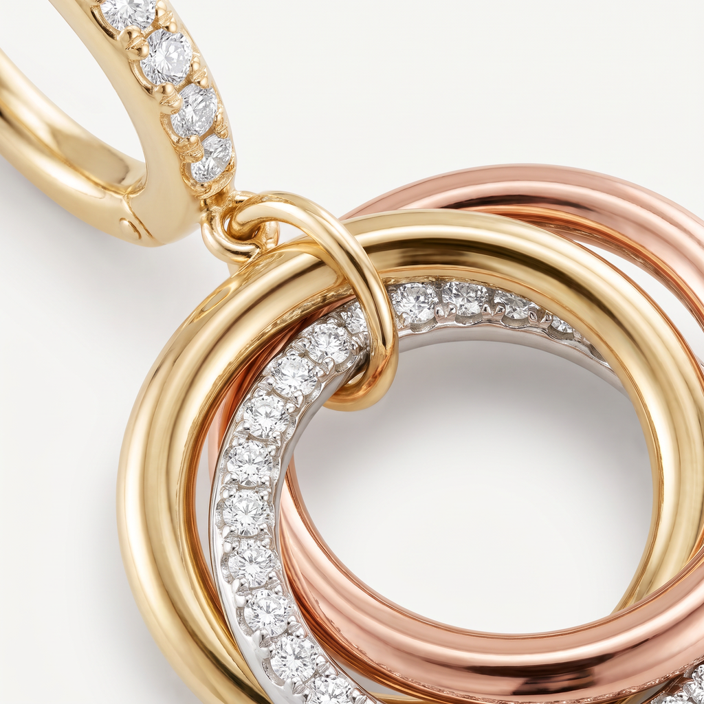 Trinity Pavé Drop Earrings