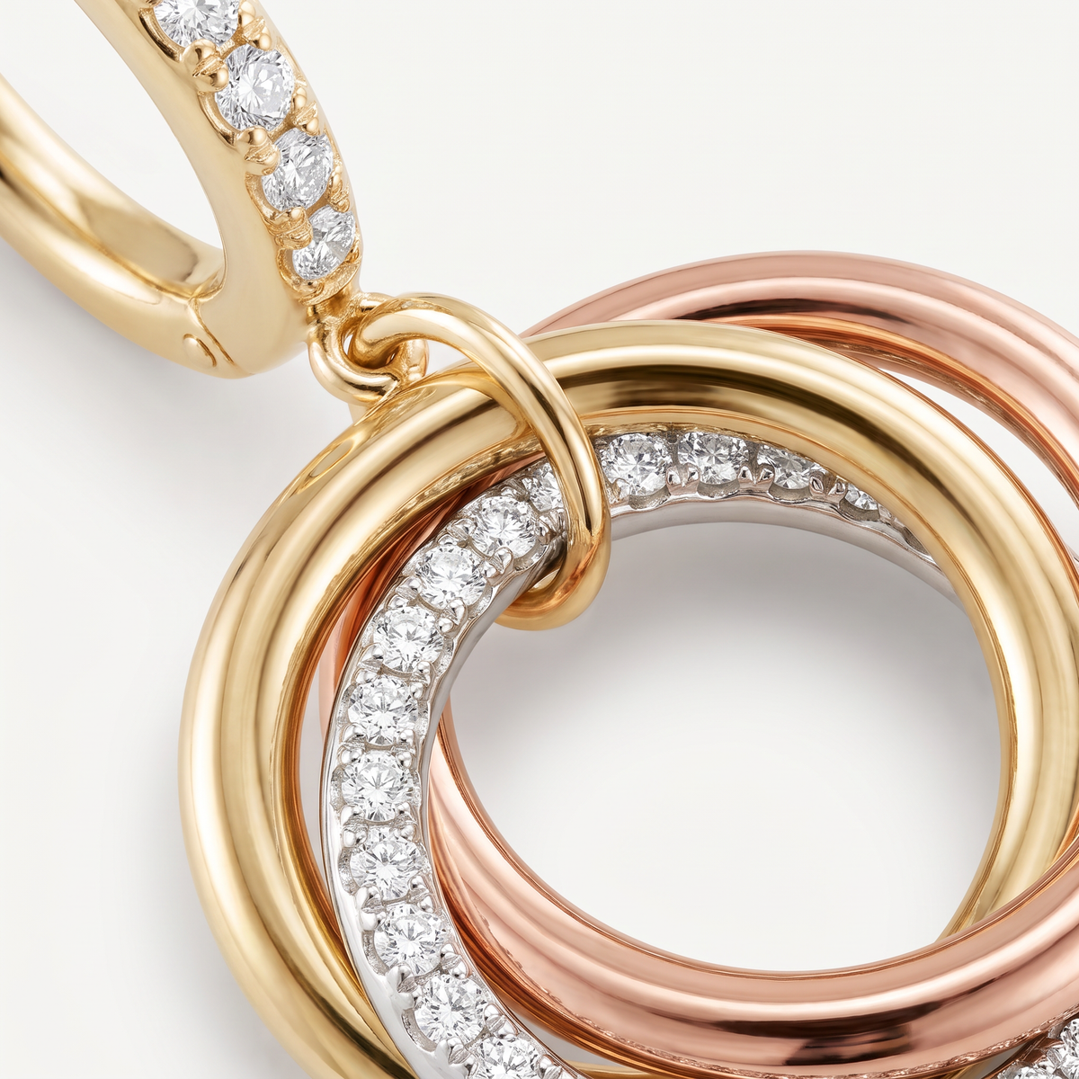 Trinity Pavé Drop Earrings