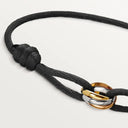 Black Love Bracelet with Night Silk Cord and  Fateful Knot Bracelet