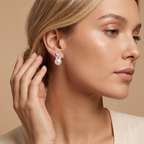 Victoria Pearl And Diamond Earrings