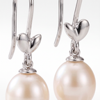 Olive Leaf Pearl Earrings