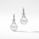 Victoria Pearl And Diamonds Drop Earrings