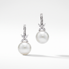 Victoria Pearl And Diamonds Drop Earrings
