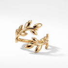 Vine Bypass Leaf Cuff Ring