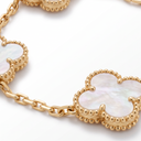 Vintage Alhambra 5 Motifs White Pearl Bracelet