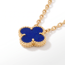 Vintage Alhambra Agate Clover 1 Motif Necklace