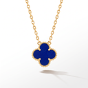 Vintage Alhambra Agate Clover 1 Motif Necklace