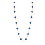 Vintage Alhambra Agate Clover 20 Motifs Long Necklace