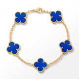 Vintage Alhambra Agate Clover 5 Motifs Bracelet