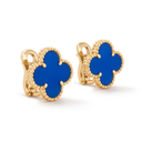 Vintage Alhambra Agate Clover Earrings