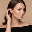 Vintage Alhambra Agate Clover Earrings