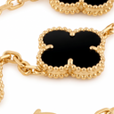 Vintage Alhambra  Black Clover 5 Motifs Bracelet