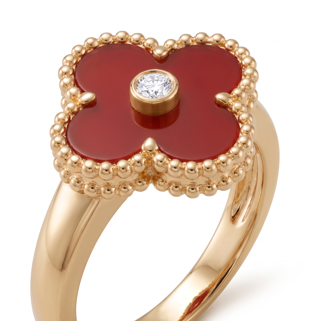 Vintage Alhambra Carnelian Ring