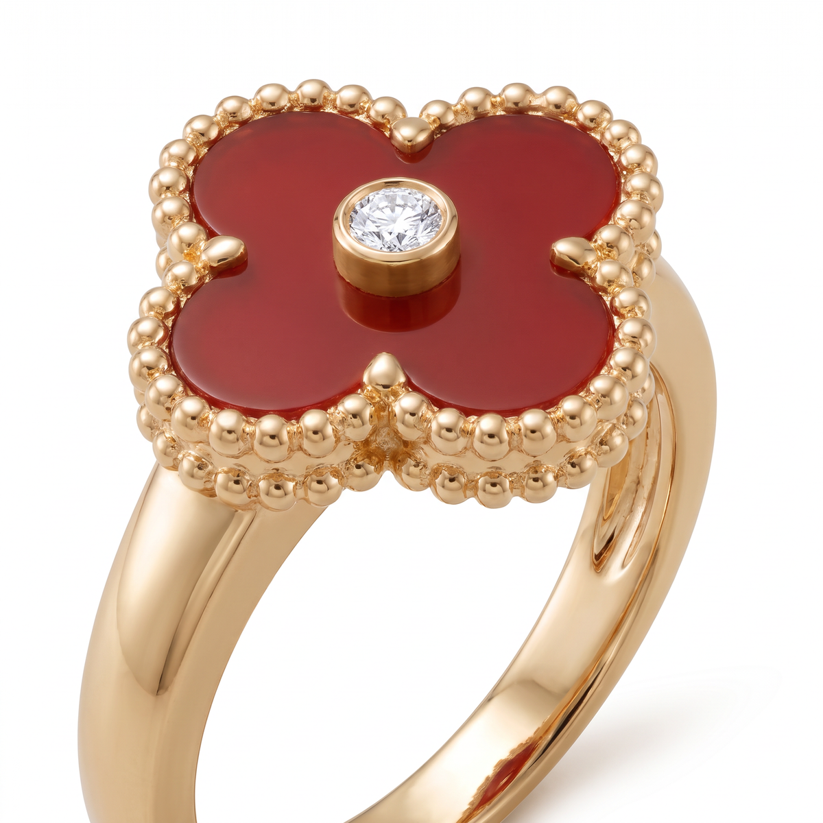 Vintage Alhambra Carnelian Ring