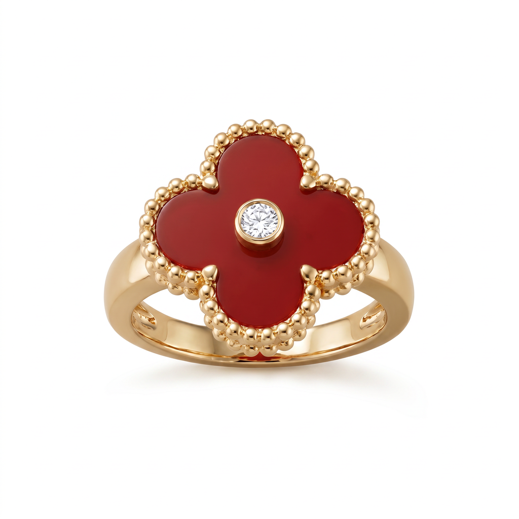 Vintage Alhambra Carnelian Ring