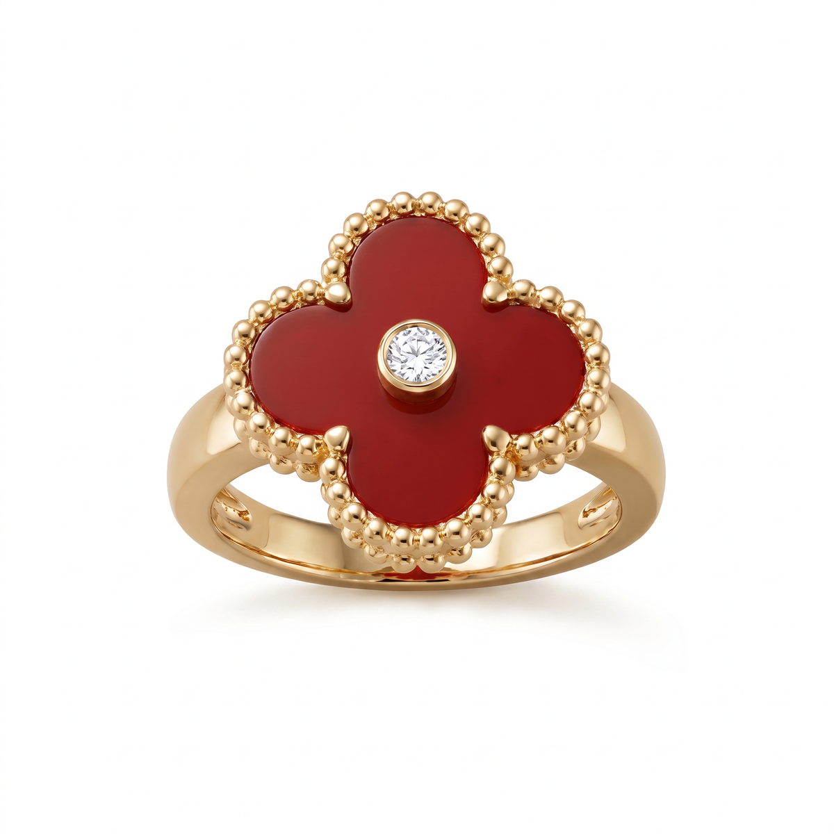 Vintage Alhambra Carnelian Ring