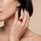 Vintage Alhambra Carnelian Ring
