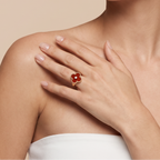 Vintage Alhambra Carnelian Ring