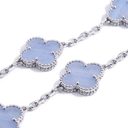 Vintage Alhambra Chalcedony Clover 5 Motifs Bracelet