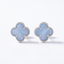Vintage Alhambra Chalcedony Clover Earrings