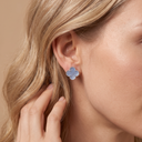 Vintage Alhambra Chalcedony Clover Earrings