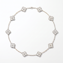 Vintage Alhambra Diamond Clover 10 Motifs Necklace