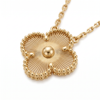 Vintage Alhambra Fluted Clover 1 Motifs Necklace