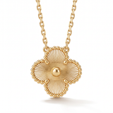 Vintage Alhambra Fluted Clover 1 Motifs Necklace