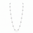 Vintage Alhambra  Fluted Clover 20 Motifs Long Necklace