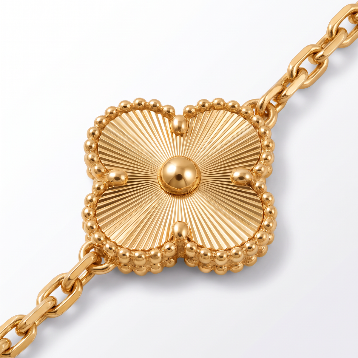 Vintage Alhambra Fluted Clover 5 Motifs Bracelet