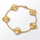 Vintage Alhambra Fluted Clover 5 Motifs Bracelet