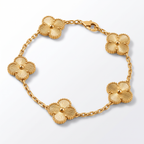 Vintage Alhambra Fluted Clover 5 Motifs Bracelet