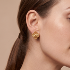 Vintage Alhambra Fluted Clover Earrings