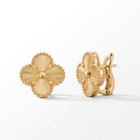 Vintage Alhambra Fluted Clover Earrings
