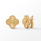 Vintage Alhambra Fluted Clover Earrings