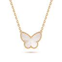 Vintage Alhambra Lucky Butterfly Pearl Motif Necklace