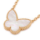 Vintage Alhambra Lucky Butterfly Pearl Motif Necklace