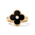 Vintage Alhambra Onyx Ring