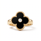 Vintage Alhambra Onyx Ring